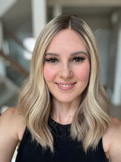 18" Olivia LOB Comfort Cap Silk Top Wig (S) Alexwigs