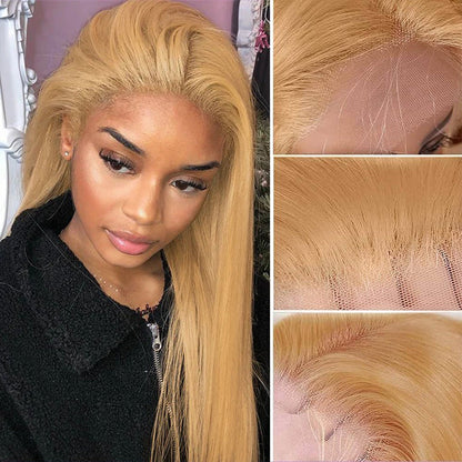 #27 Colored Lace Front Wigs For Women 13*4 HD Lace Straight & Body Wave Human Hair Wigs Alexwigs