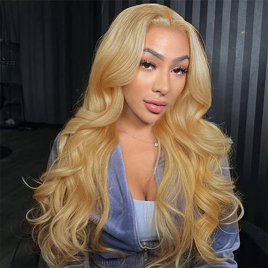 #27 Honey Blonde Straight/Body Wave Upgrade 8x5 Pre Cut HD Lace Ready & Go Glueless Human Hair Wigs Alexwigs