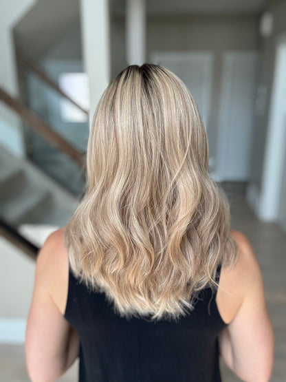 18" Olivia LOB Comfort Cap Silk Top Wig (S) Alexwigs