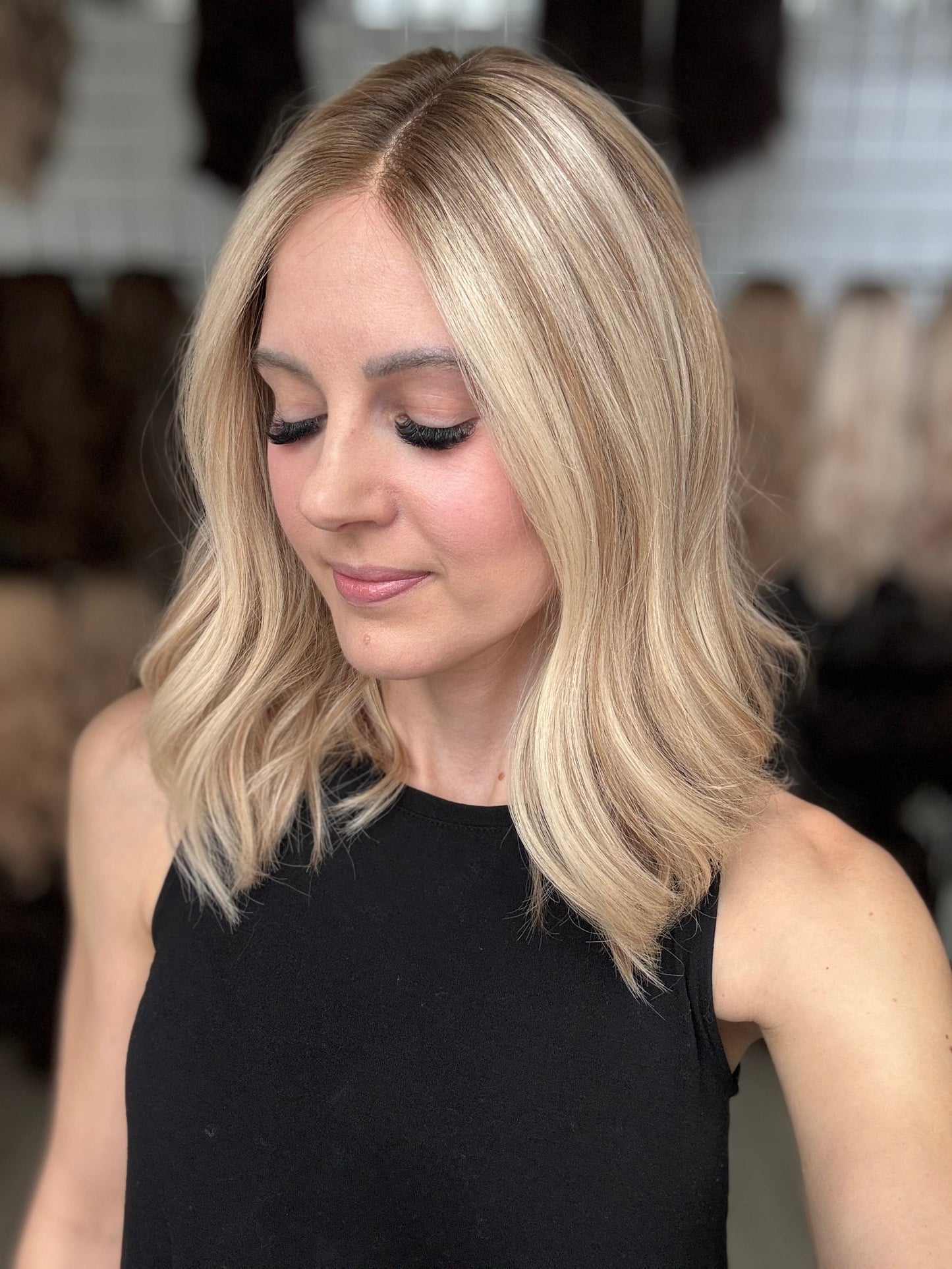 18" Katelyn LOB Comfort Cap Lace Top Wig (M) (FINAL SALE) Alexwigs