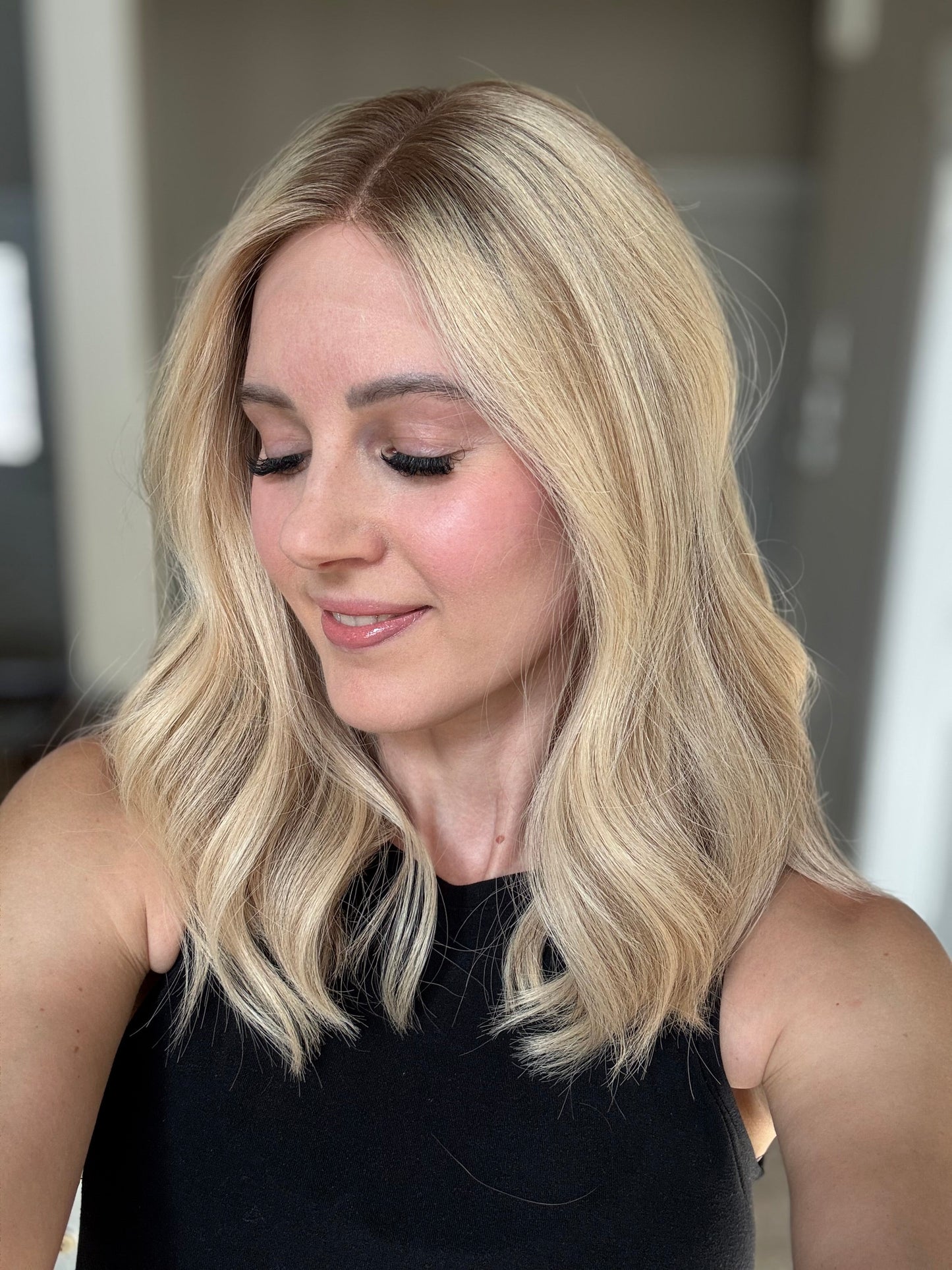 18" Cara LOB Comfort Cap Lace Top Wig (S) Alexwigs