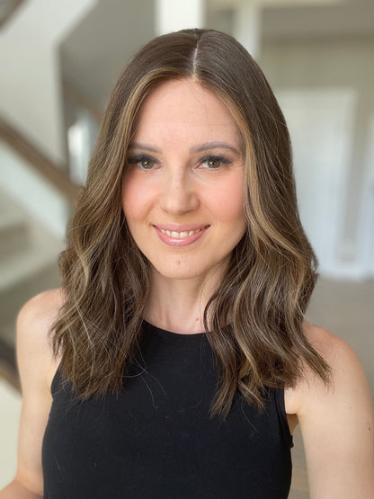 18" Mia Lob Comfort Cap Silk Top Wig (S) Alexwigs