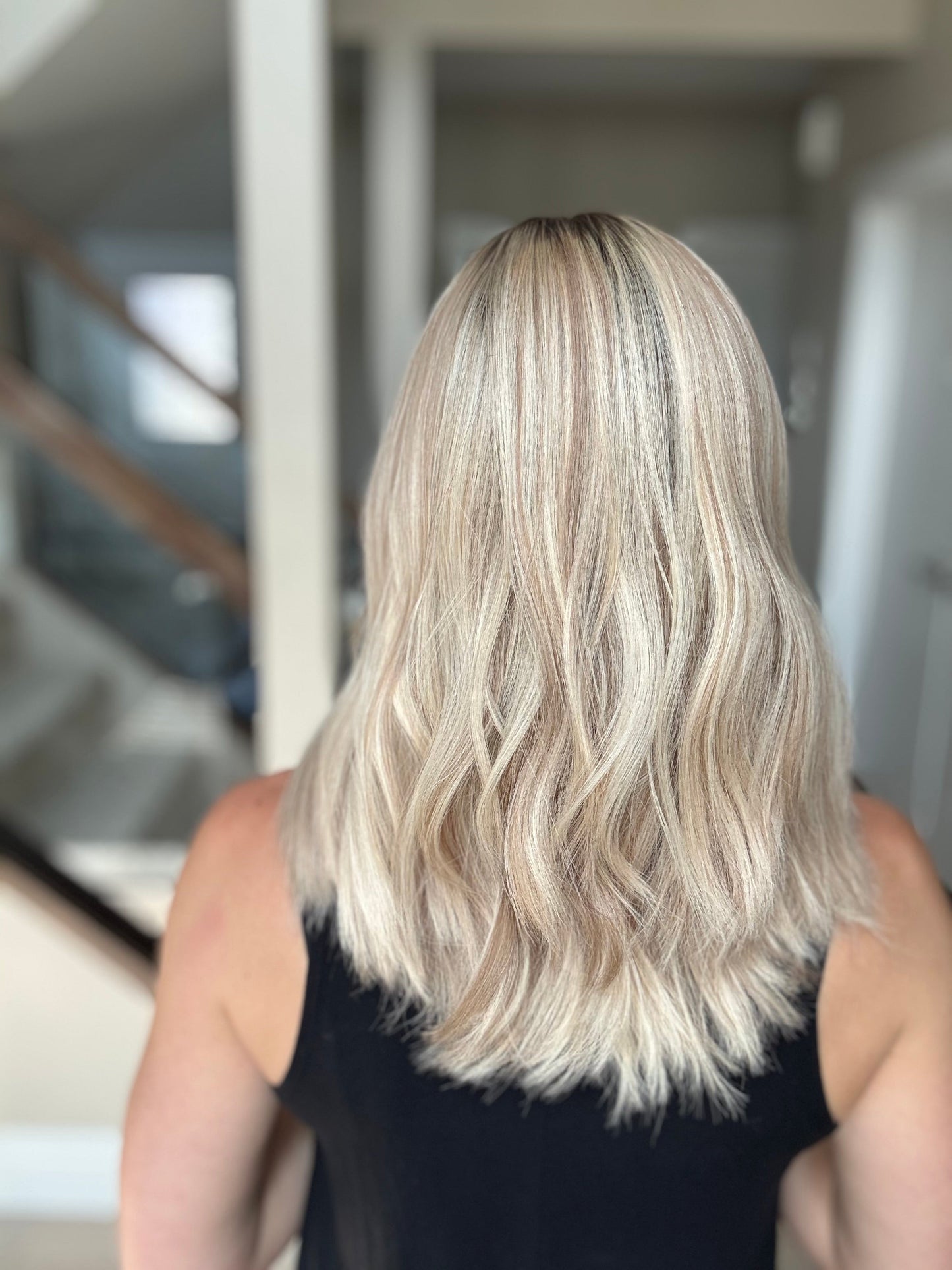 18" Katie LOB Comfort Cap Silk Top Wig (S) Alexwigs