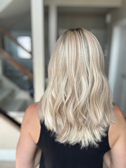 18" Katie LOB Comfort Cap Silk Top Wig (S) Alexwigs