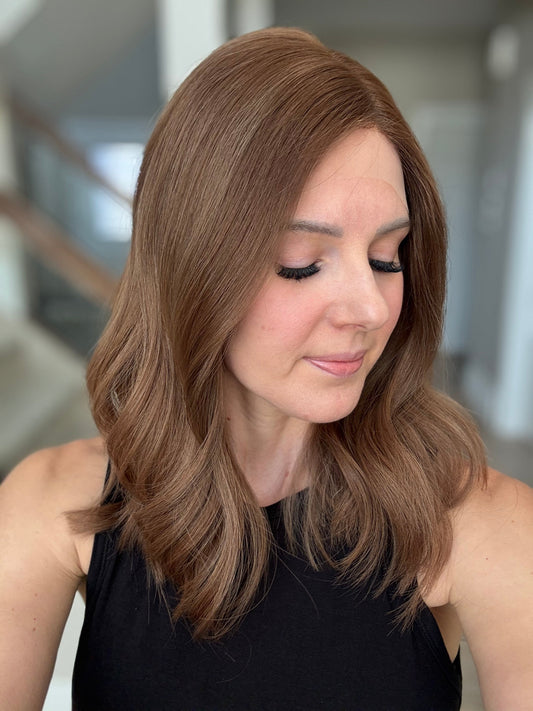 18" Christina LOB Comfort Cap Lace Top Wig (M) Alexwigs