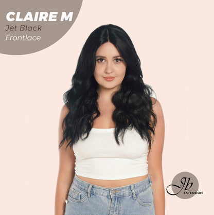 JBEXTENSION 22 Inches Body Wave Jet Black Pre-Cut Frontlace Glueless Wig CLAIRE M BLACK Alexwigs