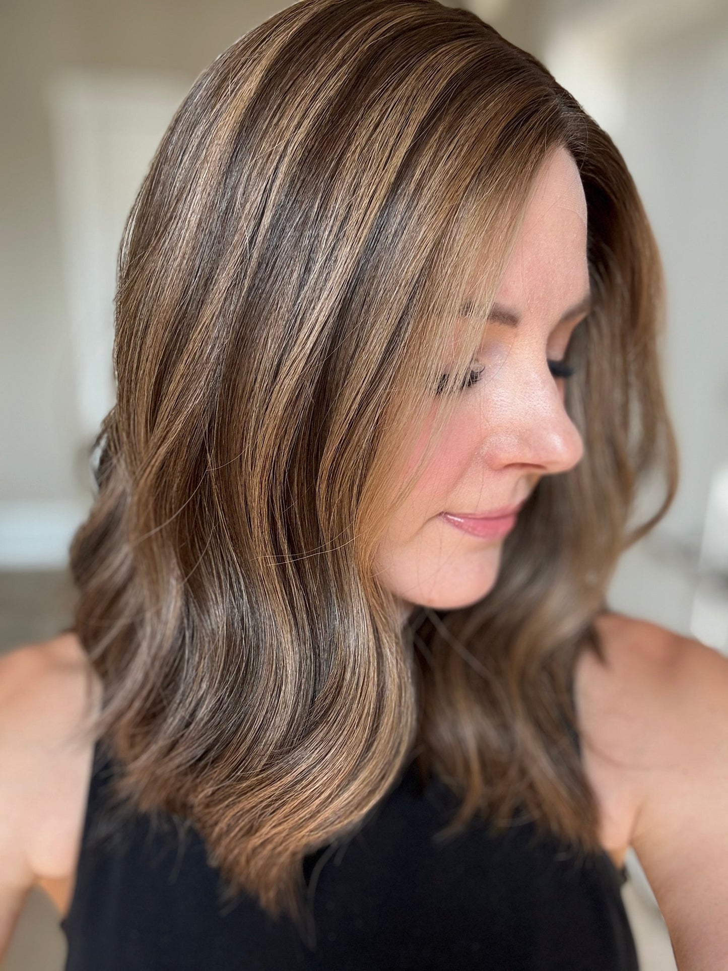 18" Penelope Comfort Cap Silk Top Wig (M) Alexwigs