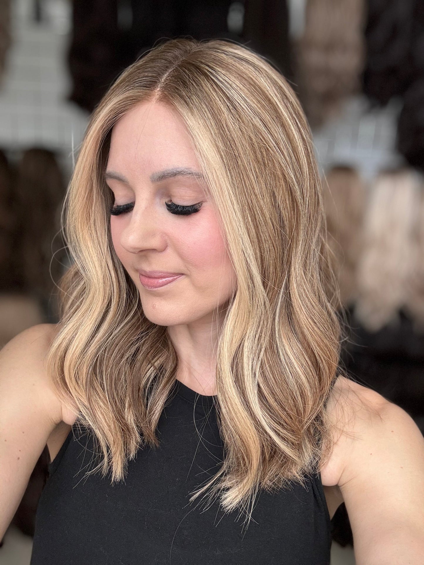 18" Anniston LOB Comfort Cap Lace Top Wig (S) Alexwigs