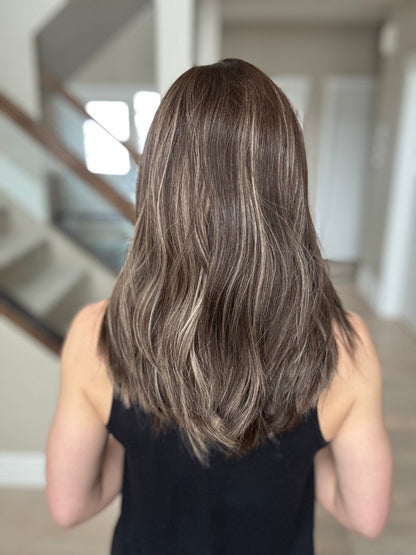 19" Monica LOB Comfort Cap Lace Top Wig (S) Alexwigs