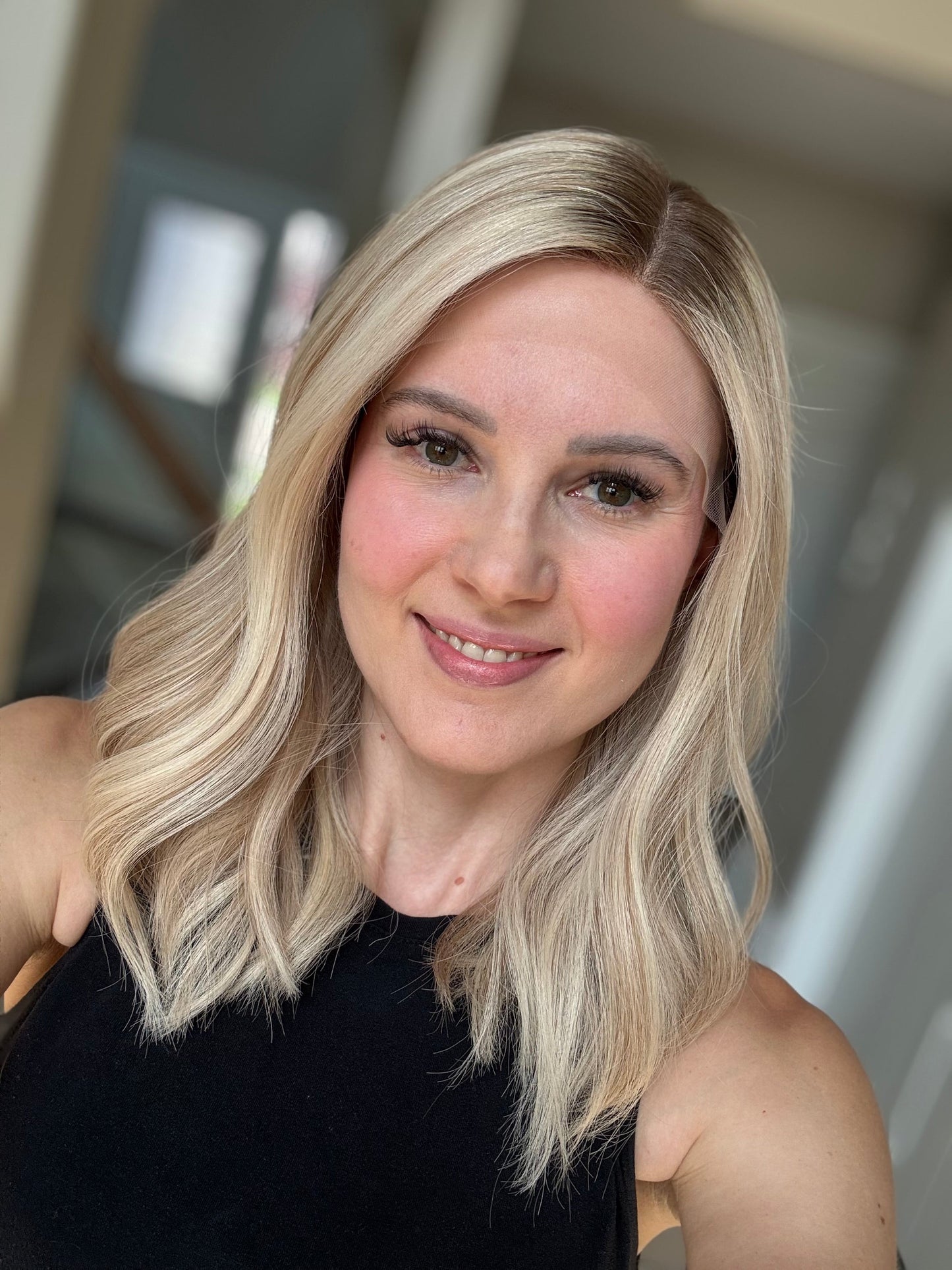 18" Katie LOB Comfort Cap Lace Top Wig (M) (FINAL SALE) Alexwigs