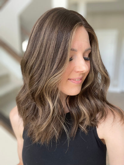 18" Mia Lob Comfort Cap Silk Top Wig (S) Alexwigs