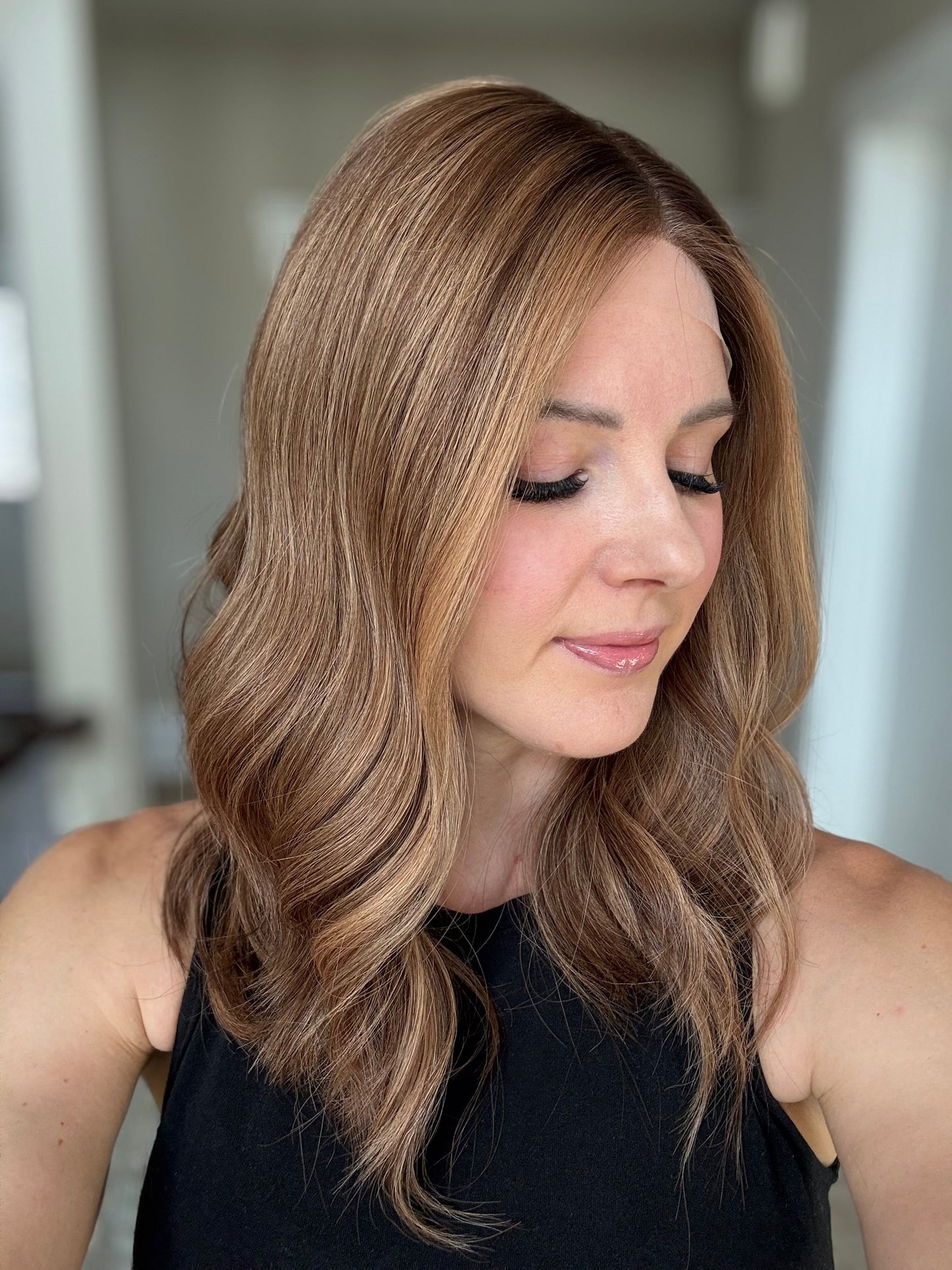 18" Elana LOB Comfort Cap Lace Top Wig (M) (FINAL SALE) Alexwigs