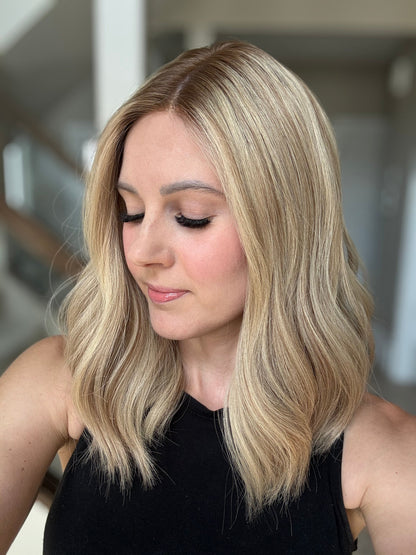 18" Cara LOB Comfort Cap Silk Top Wig (M) Alexwigs