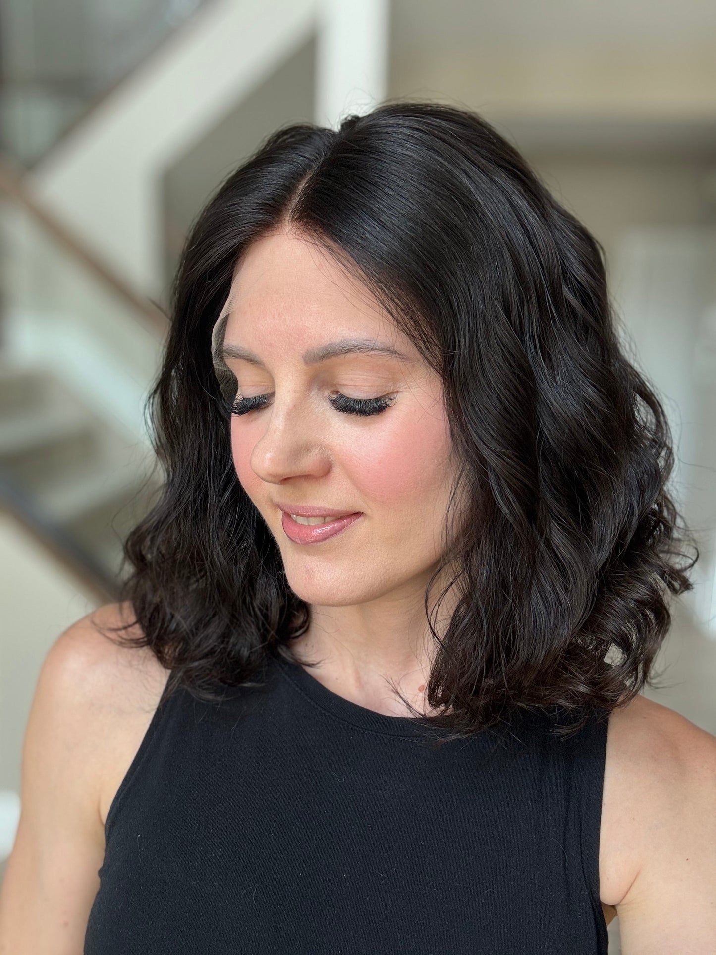 14" Mira Wavy Luxury Cap Lace Top Wig (M) (FINAL SALE) Alexwigs