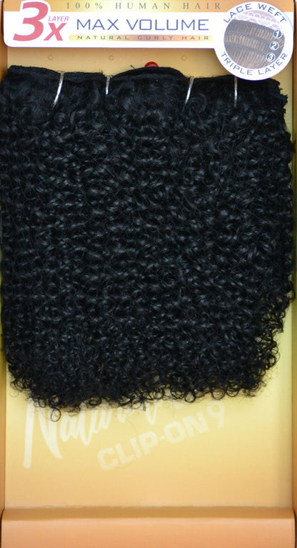 Zury Sis Naturali Star 100% Human Hair Clip On Weave 3C CURLY 9 Pcs Alexwigs