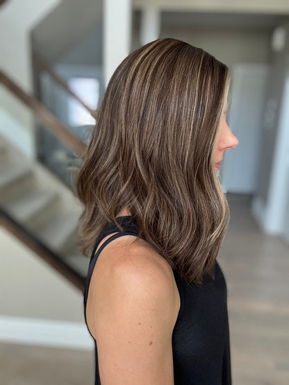 18" Mia LOB Comfort Cap Silk Top Wig (S) Alexwigs