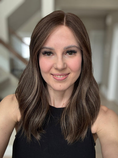 19" Monica LOB Comfort Cap Lace Top Wig (S) Alexwigs