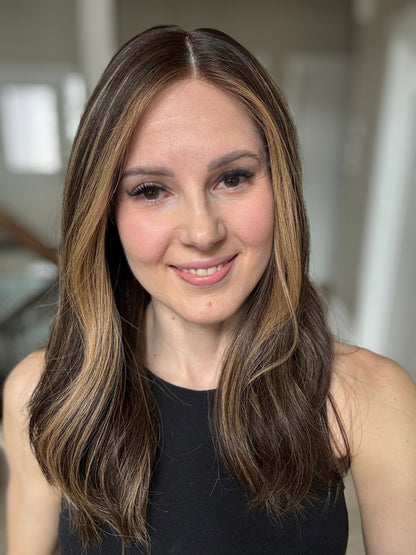 20" Gabriella LOB Comfort Cap Silk Top Wig (S) Alexwigs