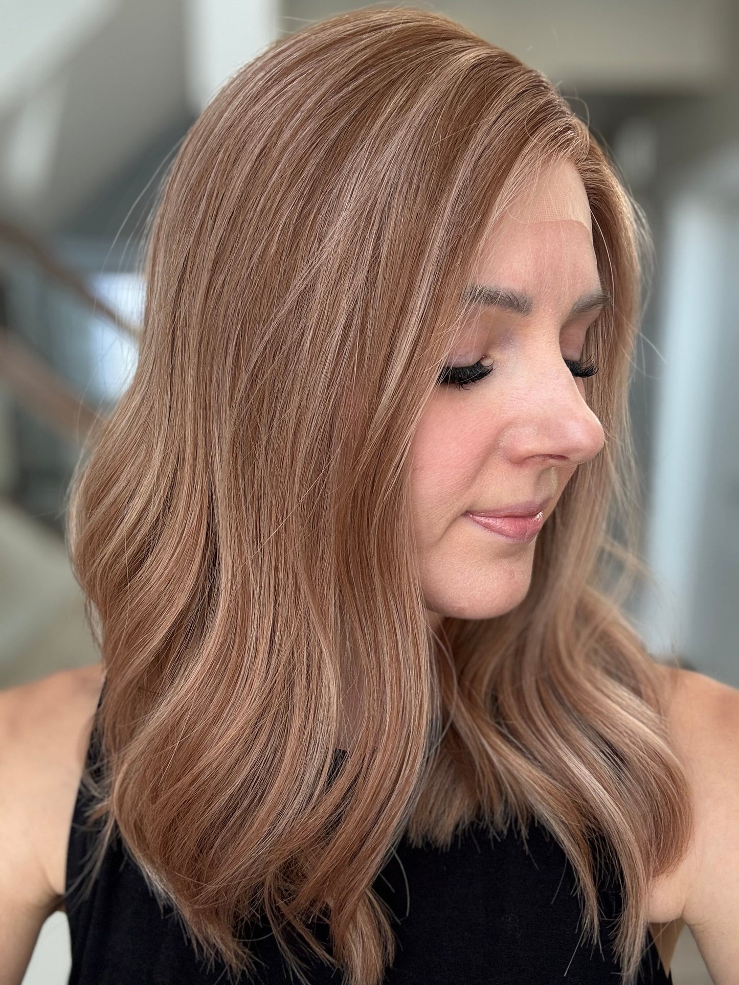 18" Vera LOB Comfort Cap Lace Top Wig (S) Alexwigs