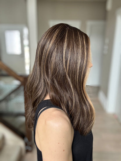 20" Gabriella LOB Comfort Cap Silk Top Wig (S) Alexwigs