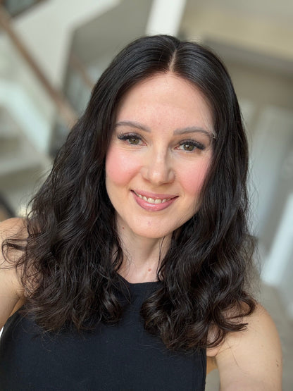 18" Zara Wavy Luxury Cap Lace Top Wig (XS) Alexwigs