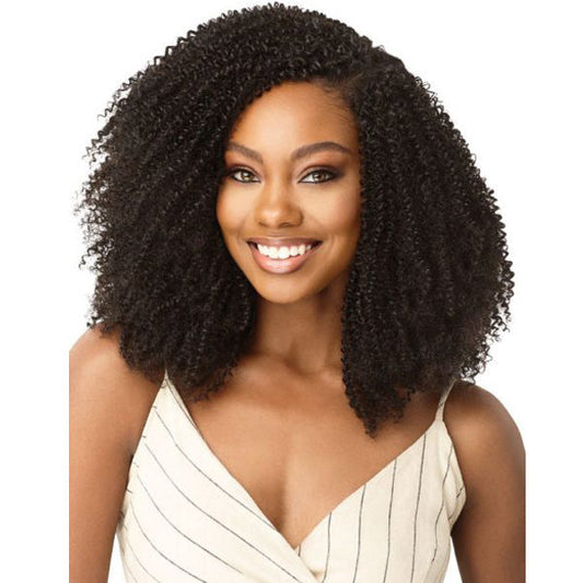 Outre Human Hair Blend Big Beautiful Hair Clip In 9 - 4C COILY FRO 10" Alexwigs