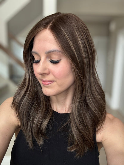 19" Monica LOB Comfort Cap Lace Top Wig (S) Alexwigs