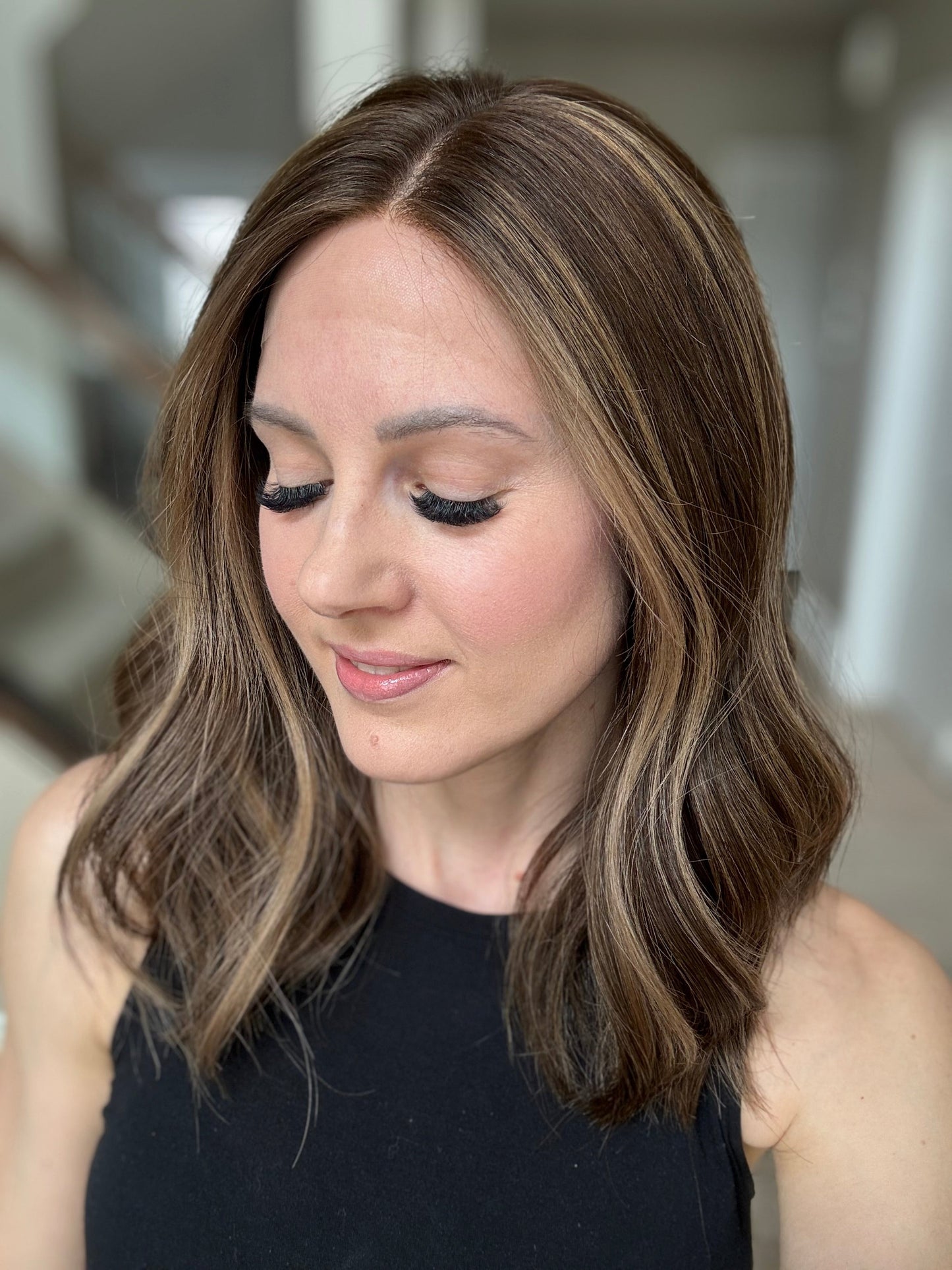 18" Mia LOB Comfort Cap Lace Top Wig (S) Alexwigs