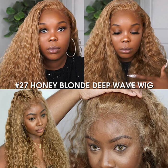 #27 Colored Lace Front Wigs For Women 13*4 HD Lace Straight & Body Wave Human Hair Wigs Alexwigs