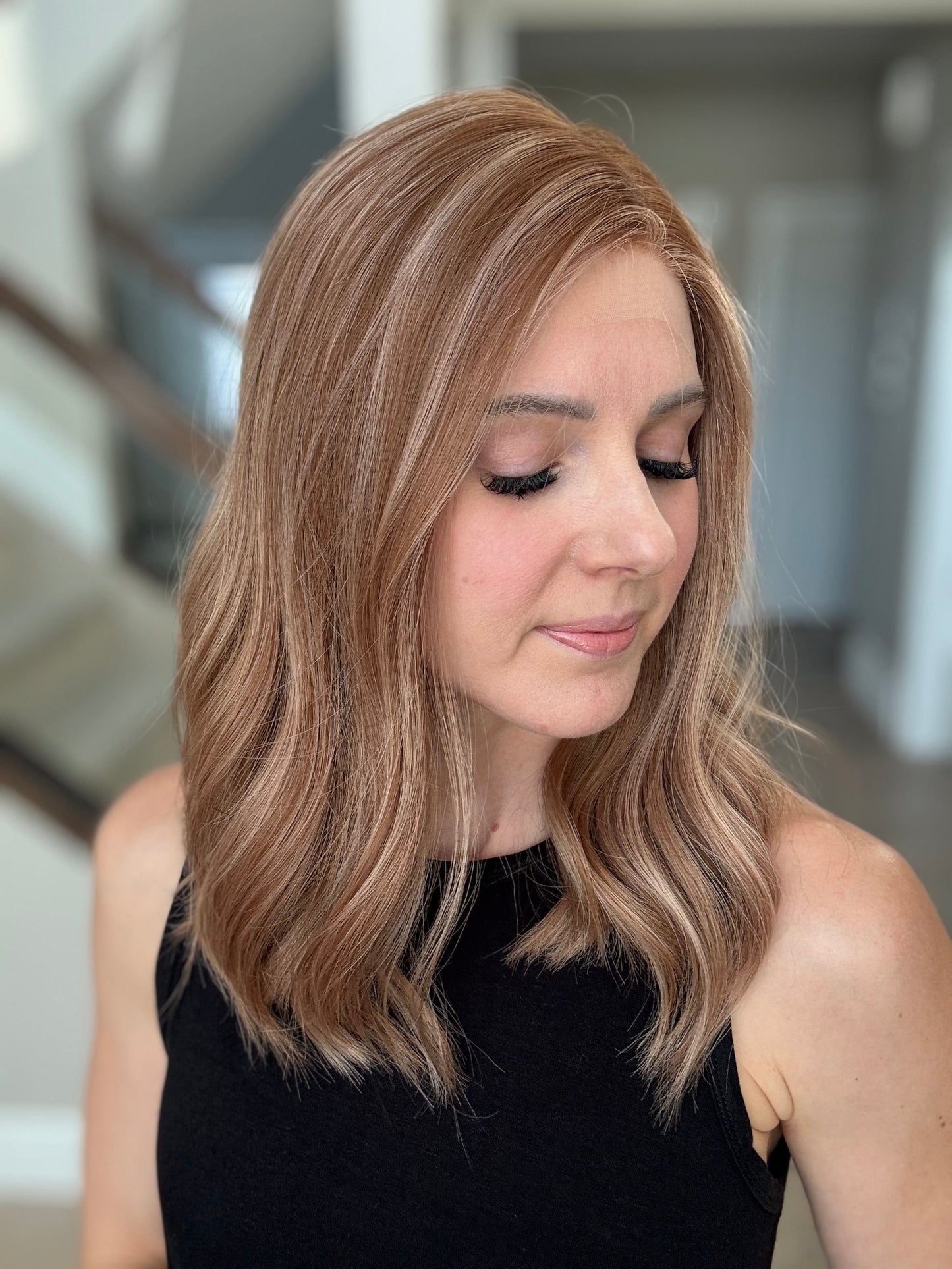 18" Vera LOB Comfort Cap Lace Top Wig (S) Alexwigs