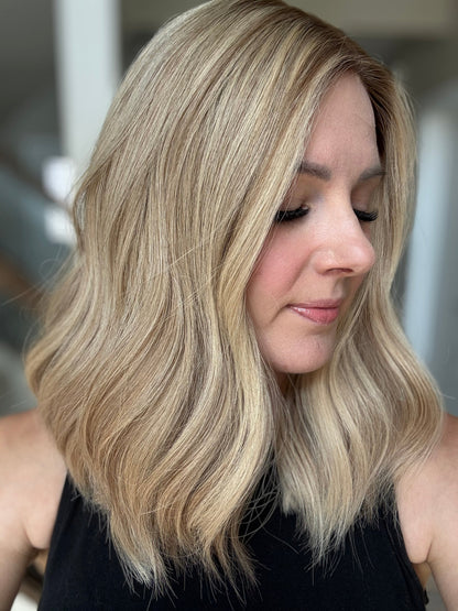 18" Cara LOB Comfort Cap Silk Top Wig (M) Alexwigs