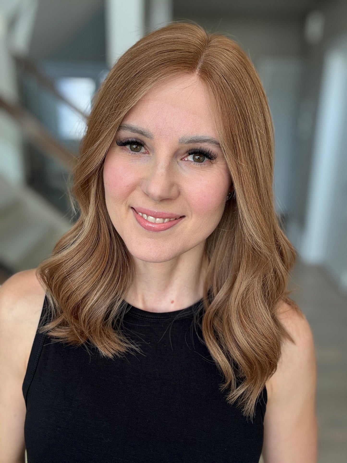 18" Monika LOB Comfort Cap Lace Top Wig (S) (FINAL SALE) Alexwigs