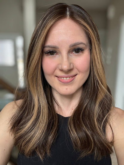 20" Gabriella LOB Comfort Cap Silk Top Wig (S) Alexwigs