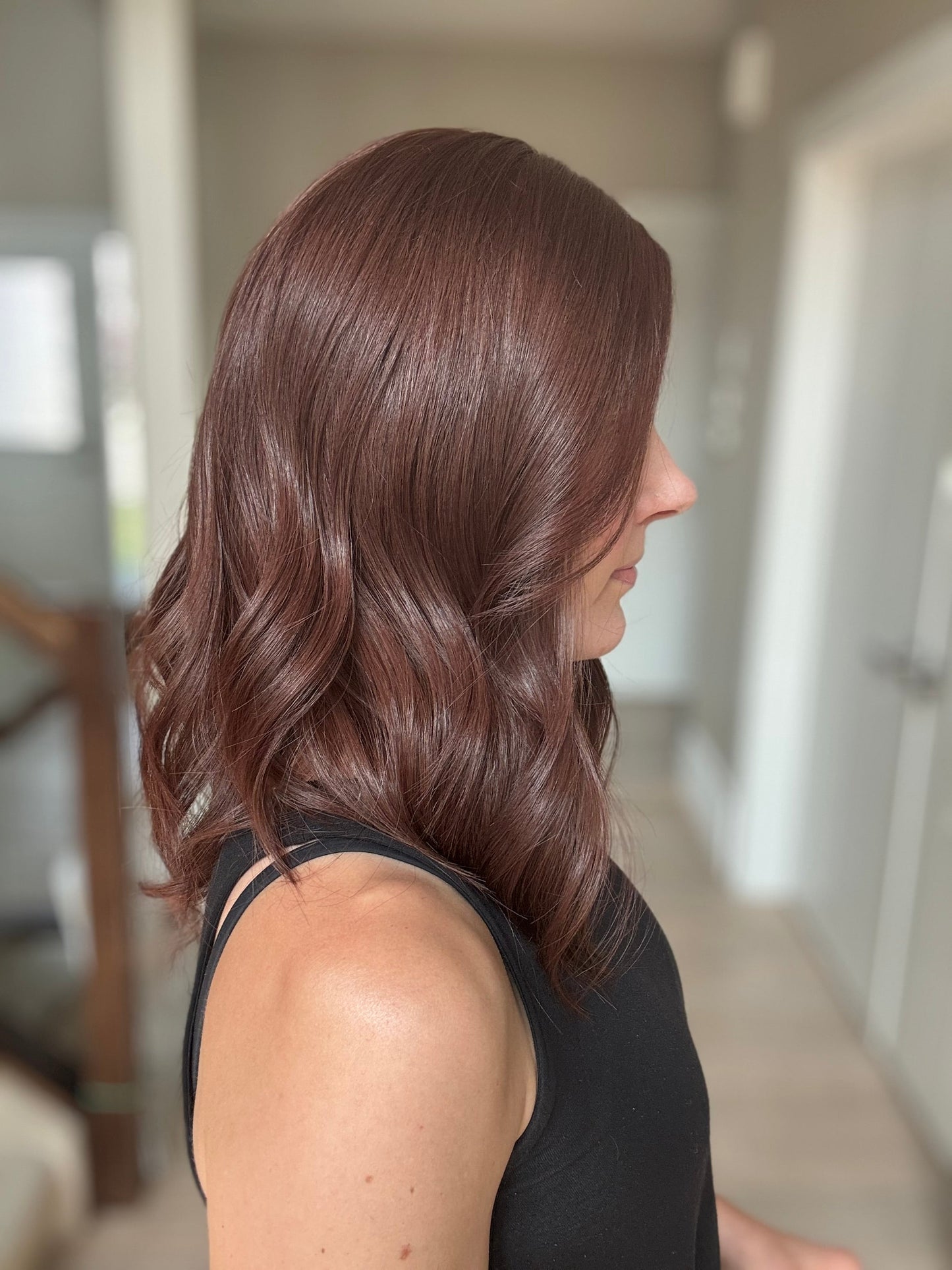 18" Scarlett LOB Comfort Cap Lace Top Wig (M) Alexwigs