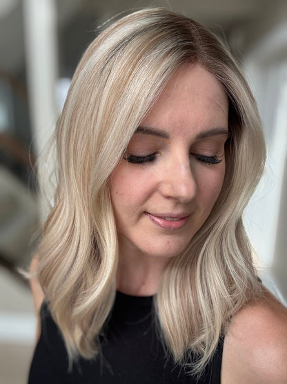 18" Katie LOB Comfort Cap Lace Top Wig (M) Alexwigs