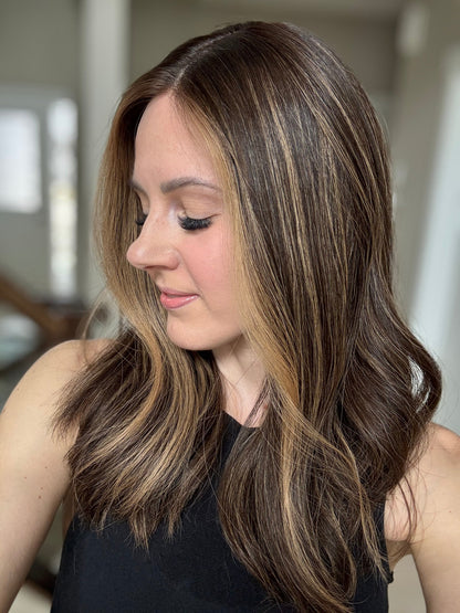 20" Gabriella LOB Comfort Cap Silk Top Wig (S) Alexwigs