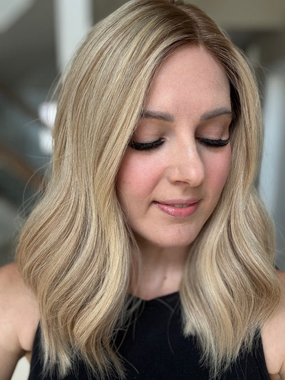 18" Cara LOB Comfort Cap Silk Top Wig (S) Alexwigs