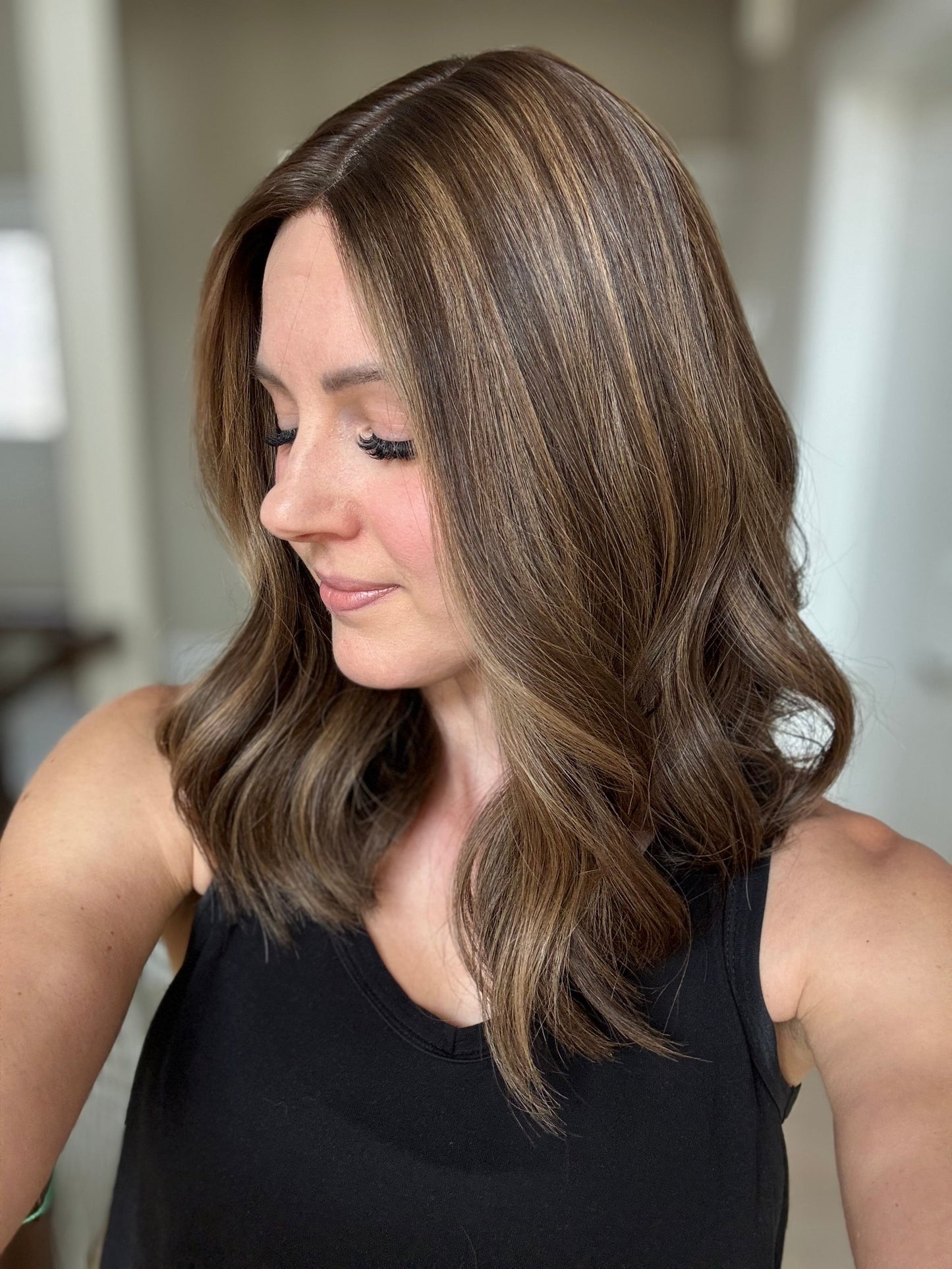 18" Penelope Comfort Cap Silk Top Wig (S) Alexwigs