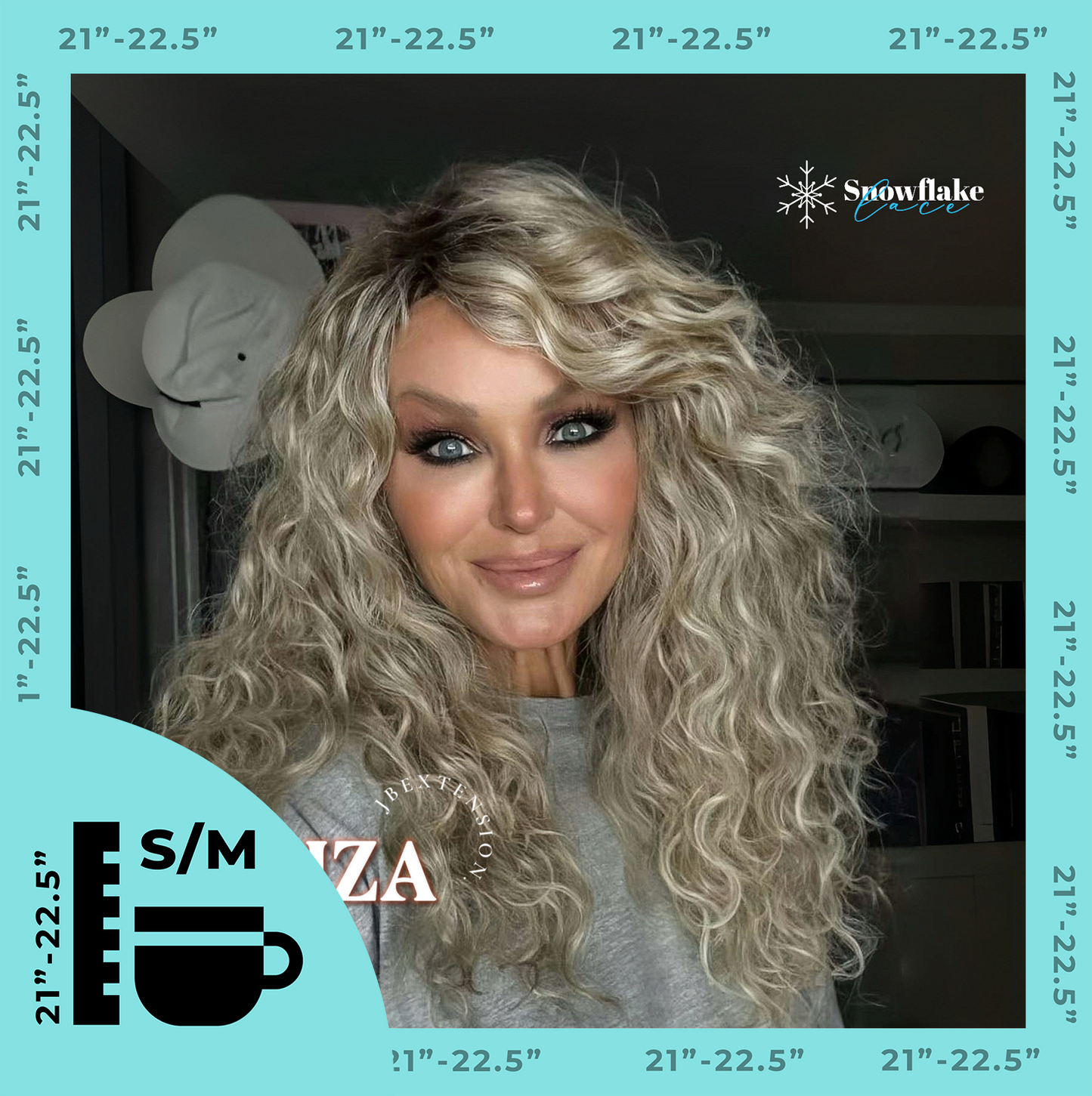 [PRE-ORDER] Get the Influencer Look with Deep Curly Blonde  LIZA SNOWFLAKE Alexwigs