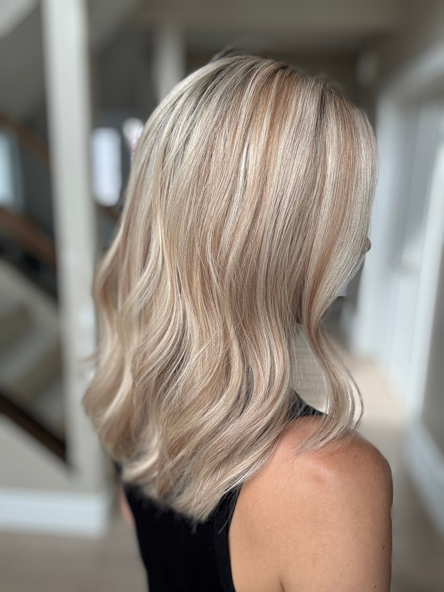 18" Katie LOB Comfort Cap Lace Top Wig (S) Alexwigs