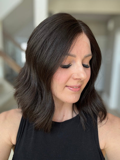 15" Natural Black Lace Top Wig (S) Alexwigs