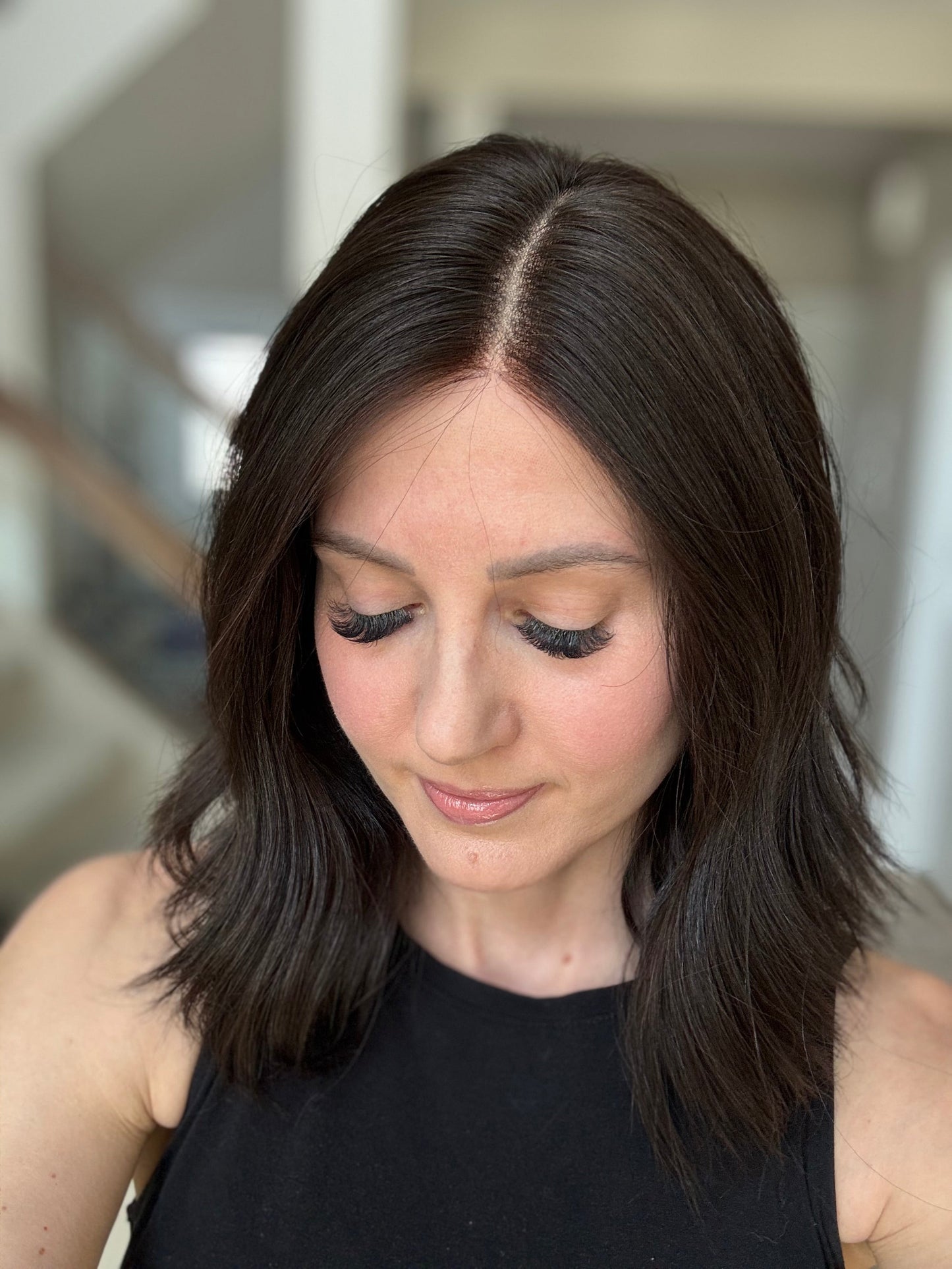 15" Natural Black Lace Top Wig (S) Alexwigs