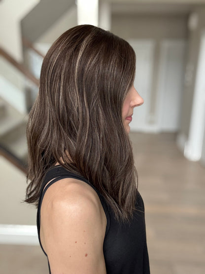 19" Monica LOB Comfort Cap Lace Top Wig (S) Alexwigs