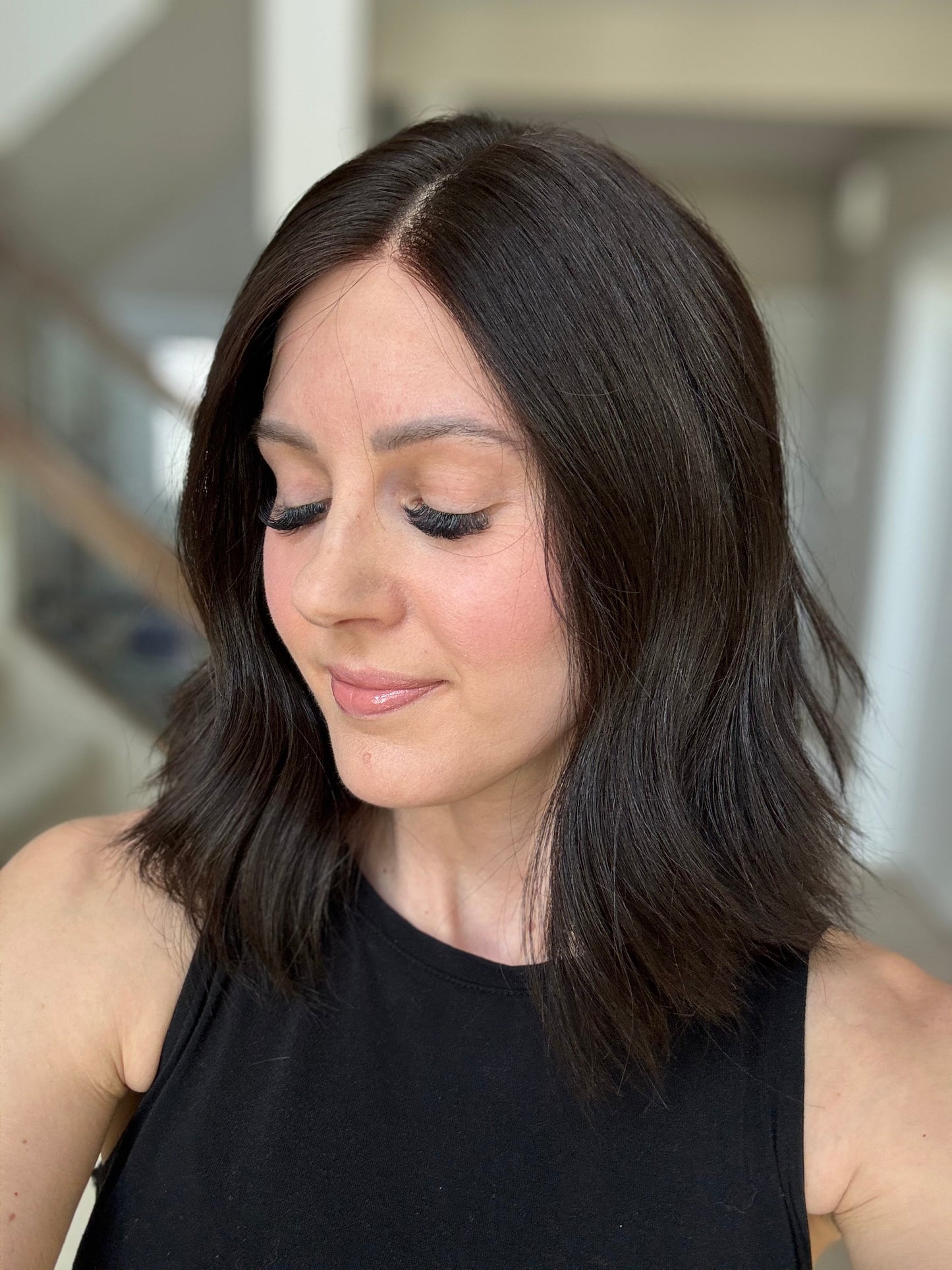 15" Natural Black Lace Top Wig (S) Alexwigs