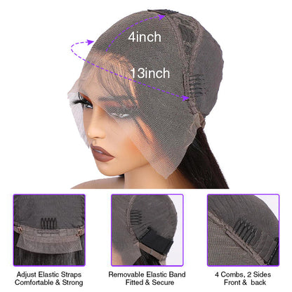 #27 Colored Lace Front Wigs For Women 13*4 HD Lace Straight & Body Wave Human Hair Wigs Alexwigs