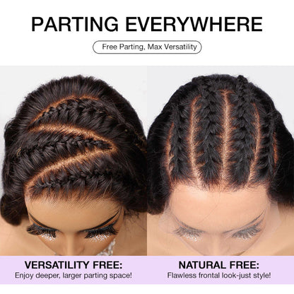 #4 Chocolate Brown Wig Deep Wave 13x6 HD Transparent Lace Frontal Wigs Pre-Colored Human Hair Wigs Alexwigs