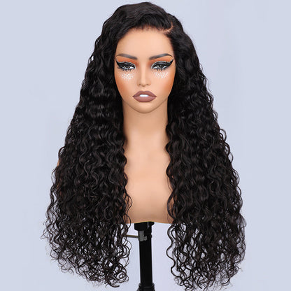 13x6 Full Lace Frontal Water Wave Wig Pre Bleached Glueless Lace Human Hair Wigs Super Secure Alexwigs