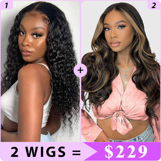 2 Wigs Set | Pre Everything 8×5 Pre Cut Lace Glueless Ready To Go Wig 3S Quick Install Alexwigs