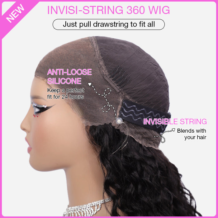 #33 Reddish Brown Color Invisible-Pull String 360 Lace Frontal Wigs Glueless HD Lace Human Hair Wigs Alexwigs